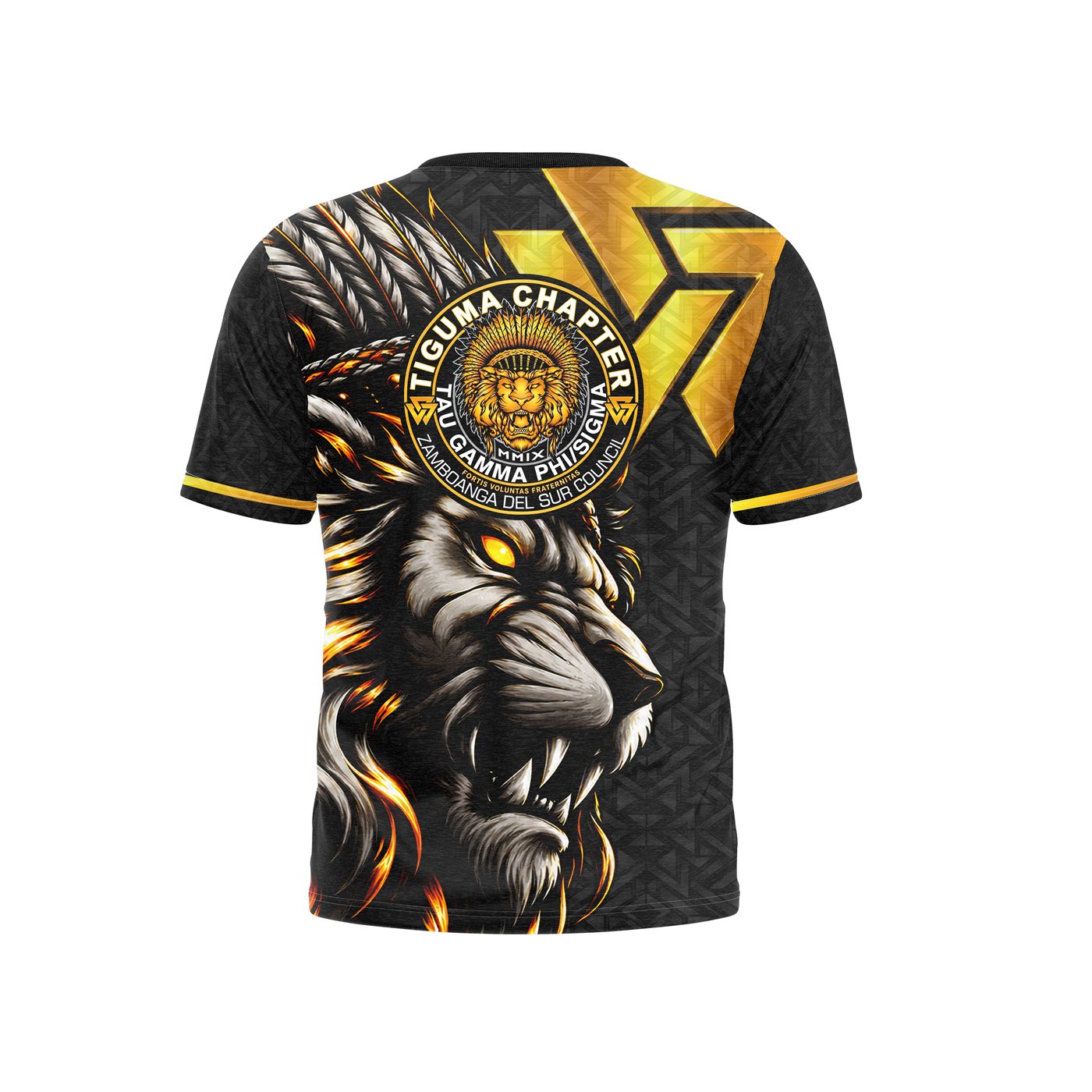 Tiguma Chapter — Organization shirt design · Back view